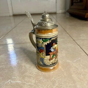 Authentic German Beer Stein by Gerzit with Lid